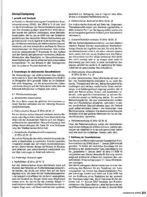 Vorschauseite 2: Die elektronische Gesundheitskarte