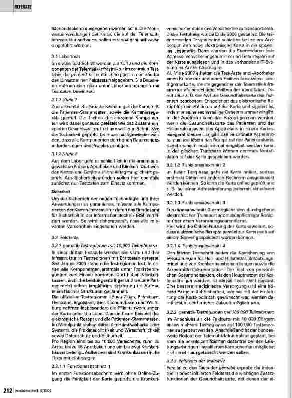 Vorschauseite 3: Die elektronische Gesundheitskarte