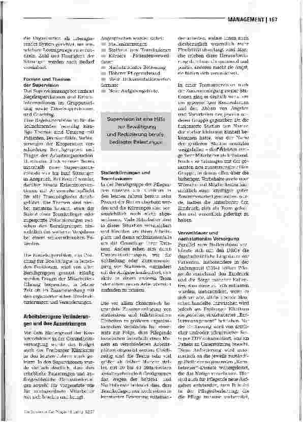 Vorschauseite 2: Supervision von Pflegeteams gewinnt an Bedeutung