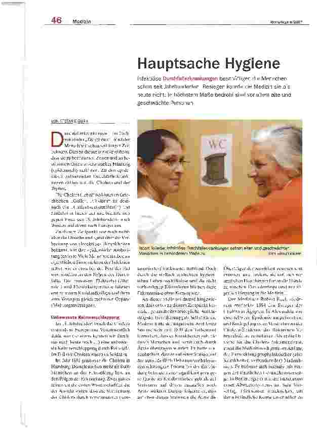 Vorschauseite 1: Hauptsache Hygiene