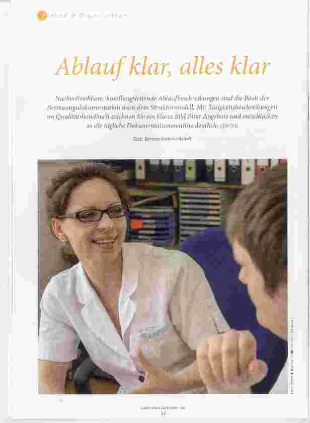 Vorschauseite 1: Ablauf klar, alles klar