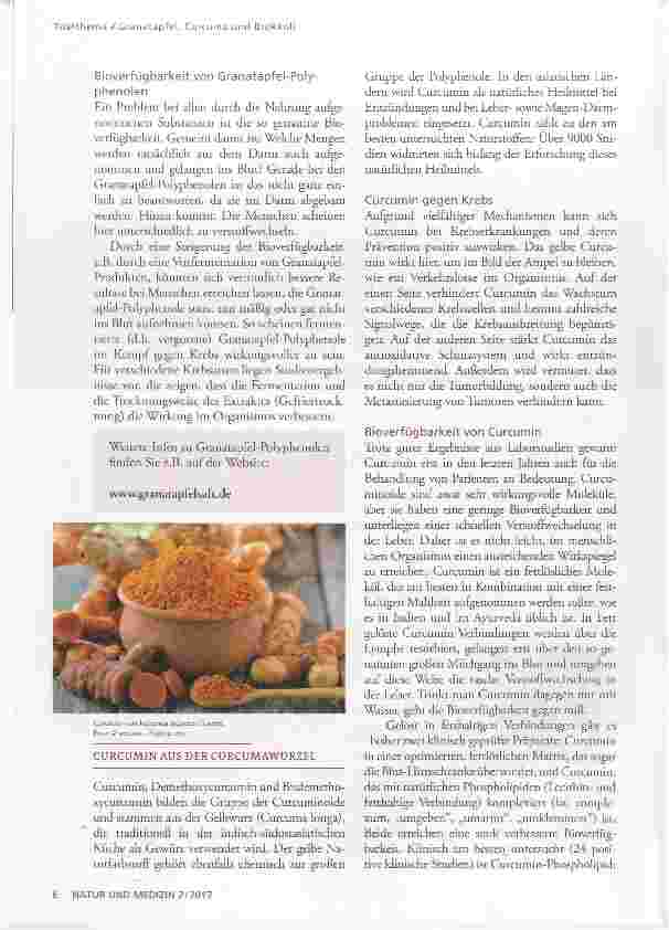 Vorschauseite 3: Granatapfel, Curcuma und Brokkoli die hilfreiche „Ampel“ aus der Natur