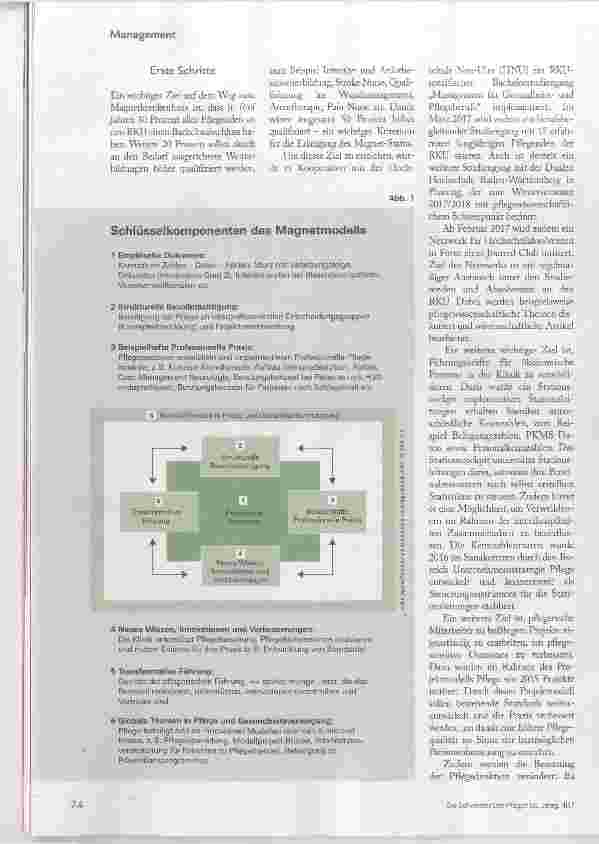 Vorschauseite 3: Auf dem Weg zum Magnetkrankenhaus