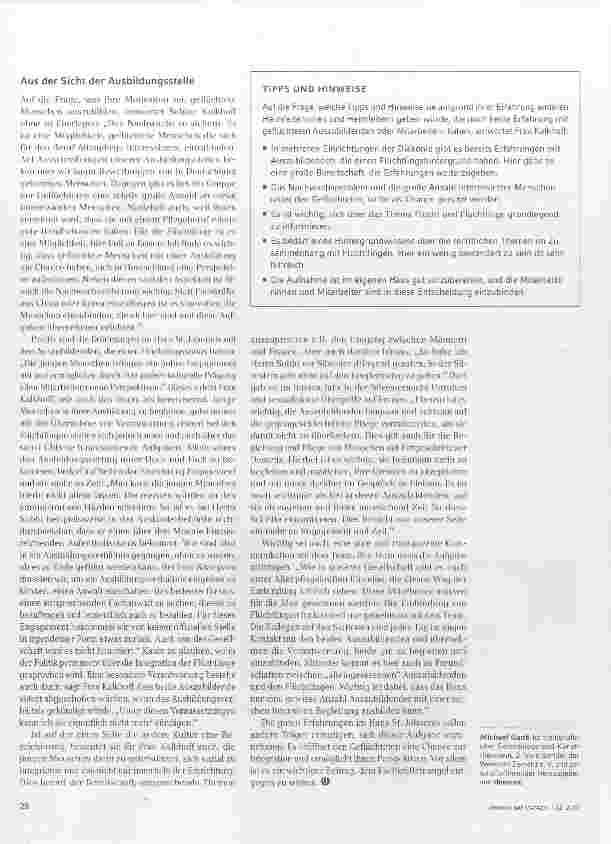 Vorschauseite 3: Pflegenachwuchs mit Asyl-Hintergrund