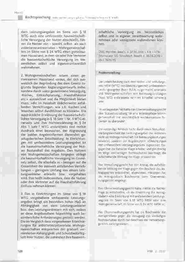 Vorschauseite 2: Wohnund Betreuungsangebot als Einrichtung im Sinne von § 18 WTG