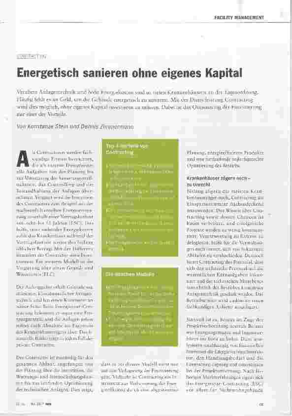 Vorschauseite 1: Energetisch sanieren ohne eigenes Kapital