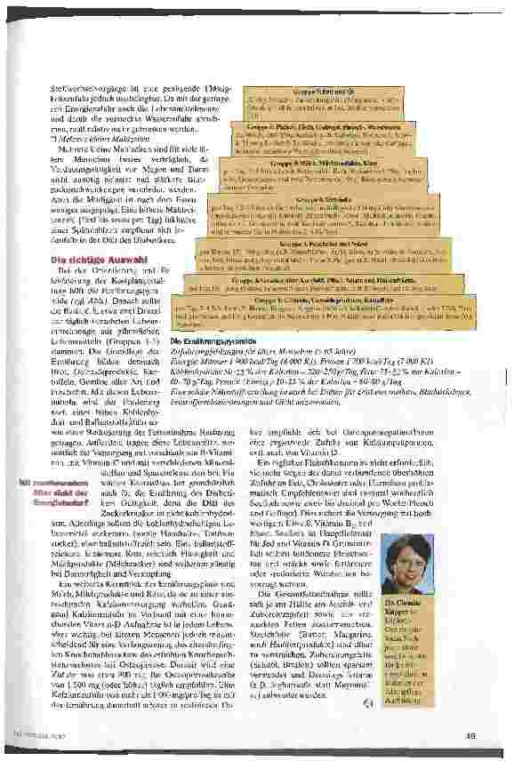 Vorschauseite 2: Aus der Vielfalt das Richtige Ernährung