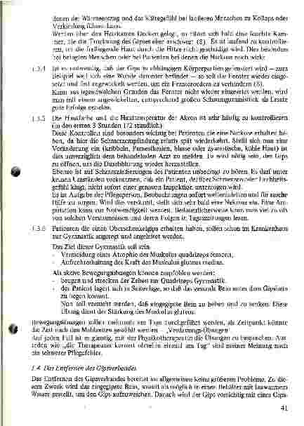 Vorschauseite 3: Pflege von Patienten mit Knochenbrüchen an der unteren Extremität