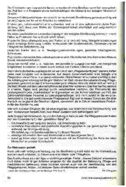 Vorschauseite 2: Pflege alter Menschen Los der Pflegepersonen oder gewählter Beruf?