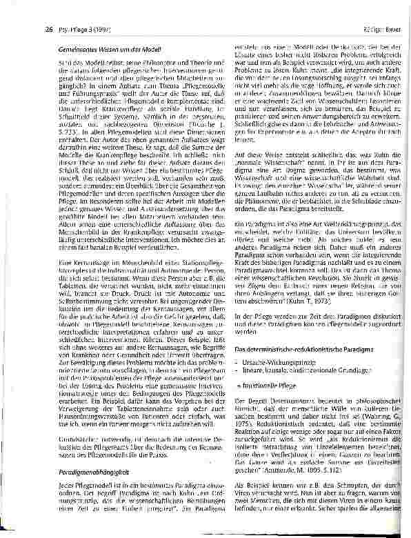 Vorschauseite 3: Möglichkeiten und Grenzen der Anwendbarkeit von Pflegemodellen in der psychosomatischen Krankenpflege