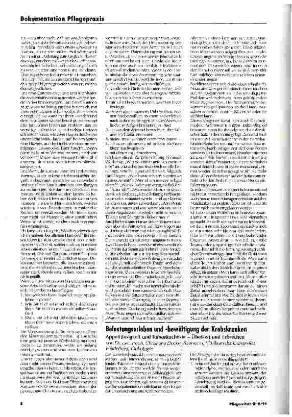 Vorschauseite 2: I. Belastungen der Krebskranken und der Pflegenden Wie dekonstruiere ich meinen Job