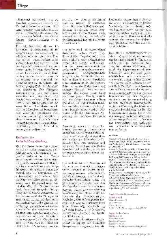 Vorschauseite 3: Tabuthema Harninkontinenz - Der Stellenwert pflegerischer Beratung - Teil 2