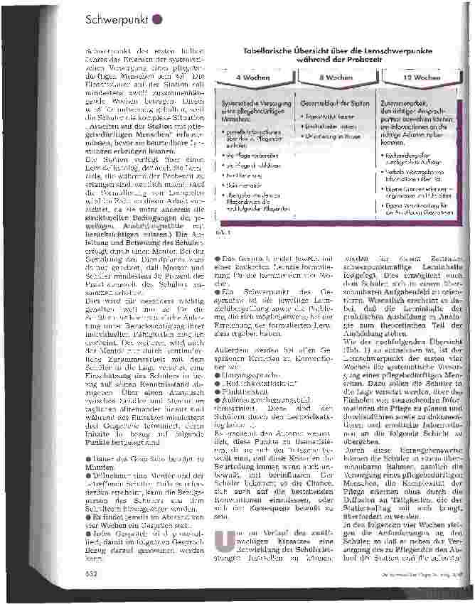 Vorschauseite 5: Aspekte der Aus-, Fortund Weiterbildung in der Pflege Probezeit in der Pflegeausbildung