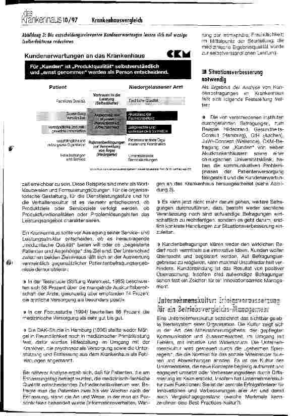 Vorschauseite 6: Krankenhausbetriebsvergleich: Controllinginstrument zur Planung und Steuerung von Leistungsprozessen