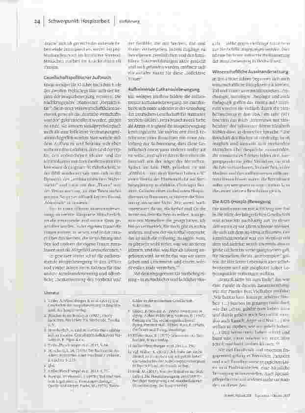 Vorschauseite 3: Hospízgeschíchte(n)