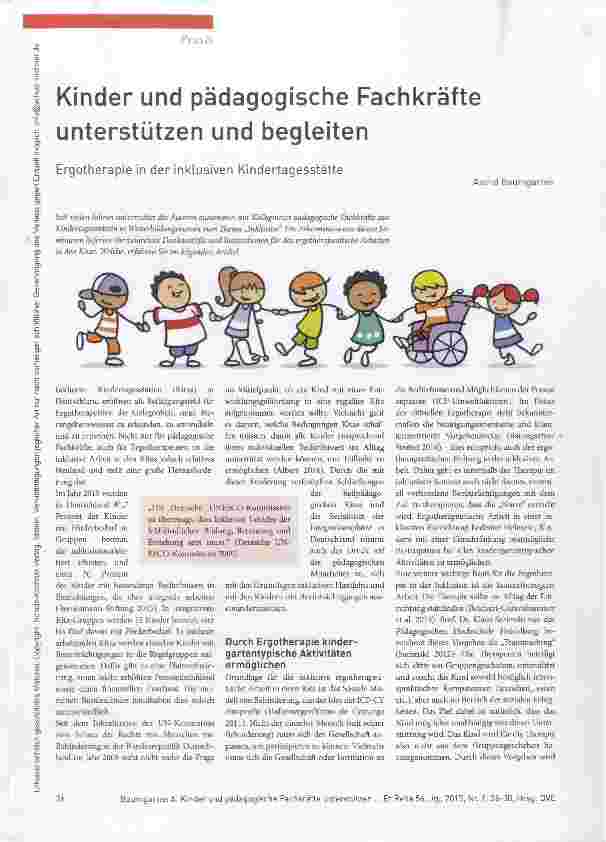 Vorschauseite 1: Kinder und pädagogische Fachkräfte unterstützen und begleiten