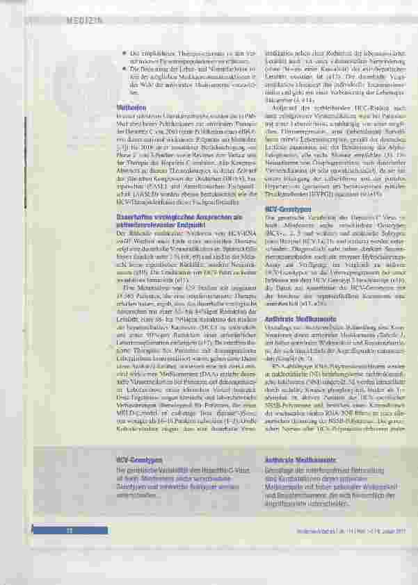 Vorschauseite 2: Therapieoptionen bei Hepatitis C