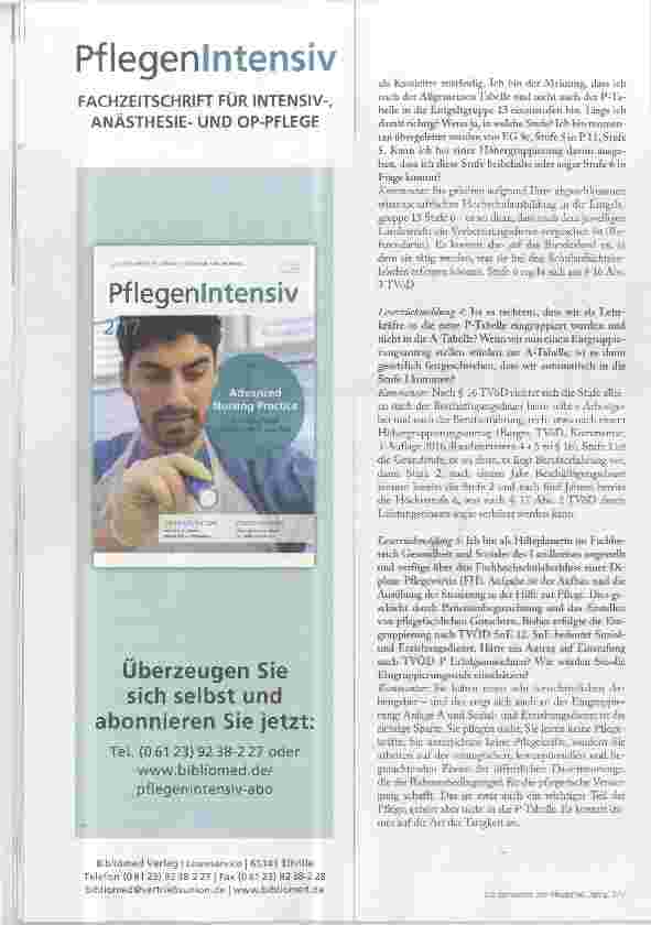 Vorschauseite 3: Fragen und Antworten zu neuer Entgeltordnung