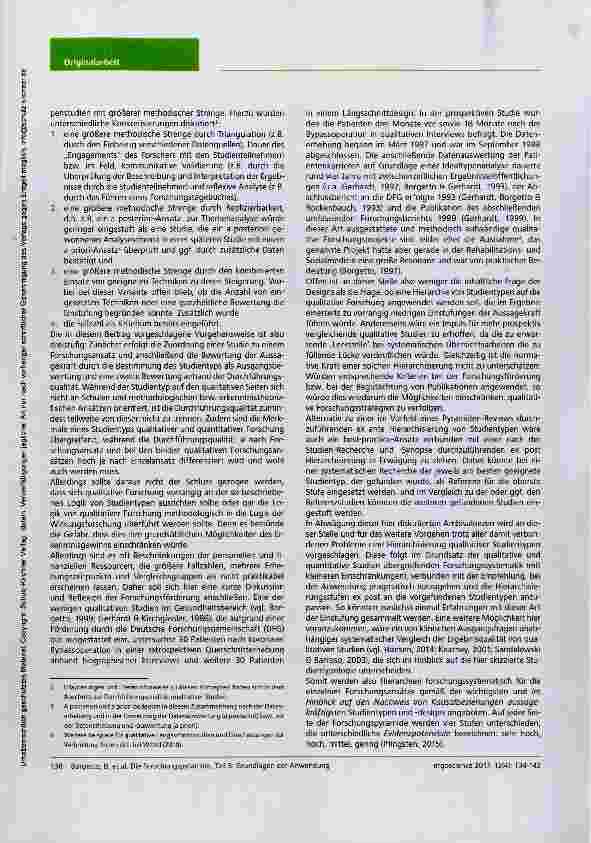 Vorschauseite 5: Die Forschungspyramide Teil 3: Grundlagen der Anwendung für die kritische Evidenzbewertung