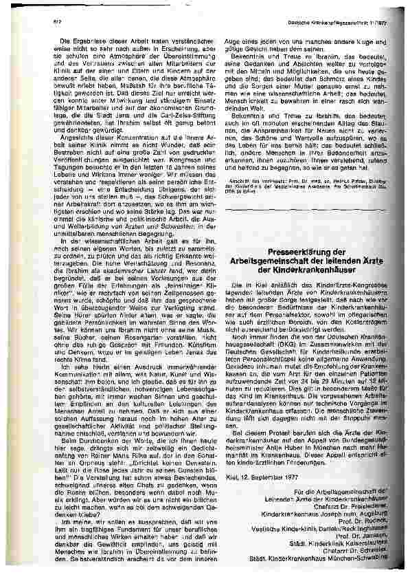 Vorschauseite 2: Zum 100. Geburtstag von Professor Dr. med. J. Ibrahim