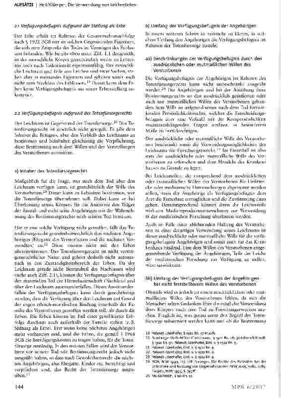 Vorschauseite 4: Die Verwendung von Leichenteilen durch Medizinproduktehersteller im Rahmen der Produktentwicklung