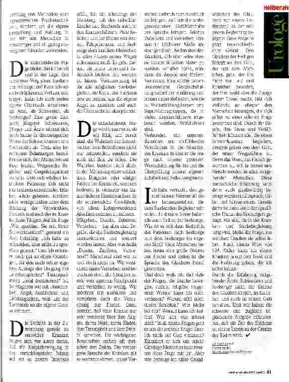 Vorschauseite 2: Die Lernvoraussetzungen des Sterbebegleiters