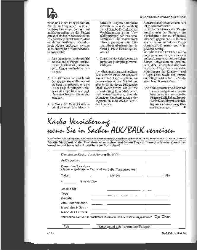 Vorschauseite 3: Erwartungen an das Krankenhaus - Statement der Krankenkassen -