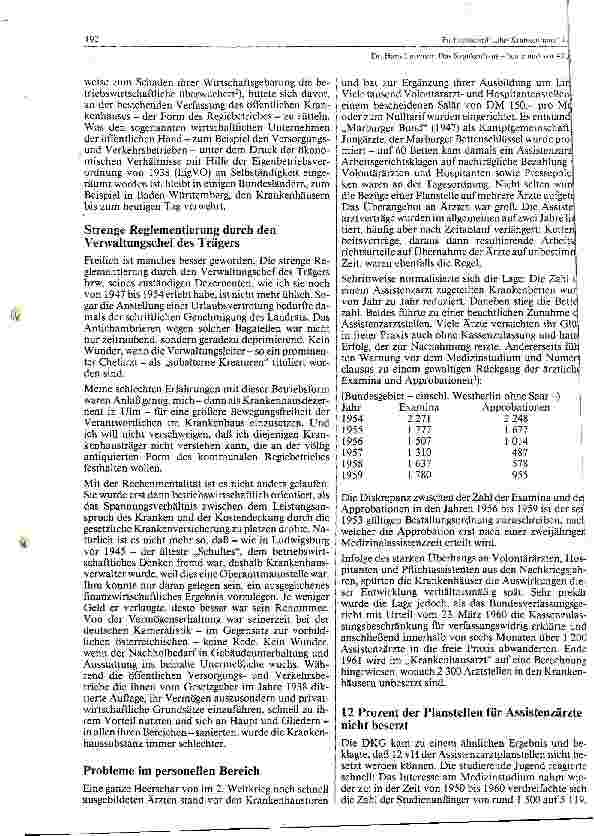 Vorschauseite 2: Das Krankenhausheute und vor 40 Jahren