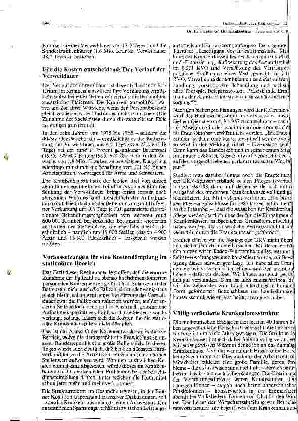 Vorschauseite 4: Das Krankenhausheute und vor 40 Jahren