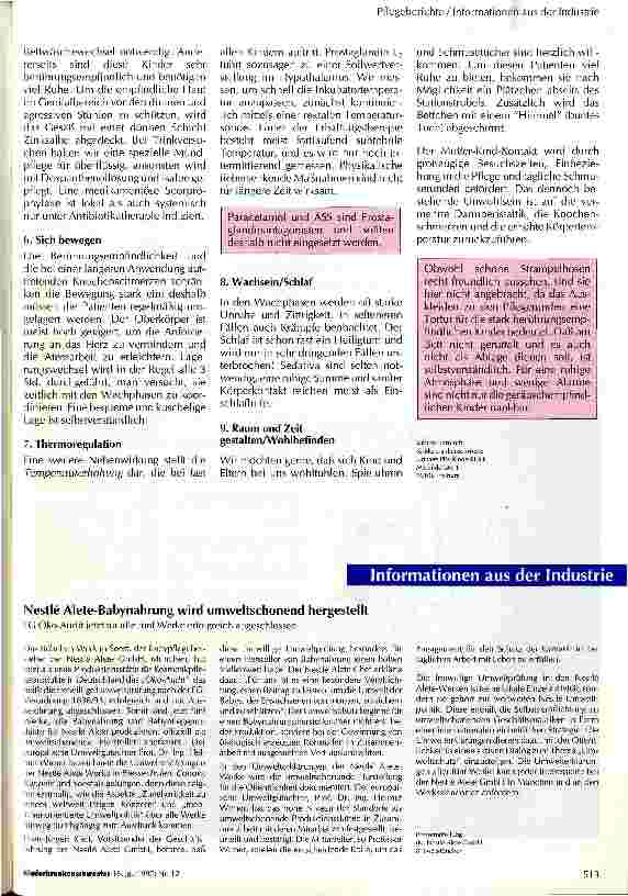Vorschauseite 3: Pflege eines Patienten unter Prostaglandintherapie