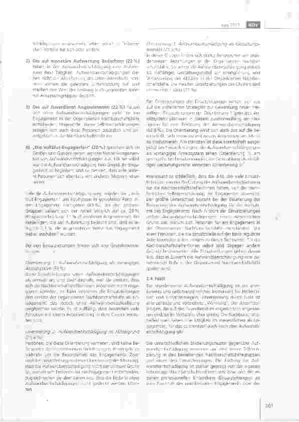 Vorschauseite 3: Bedeutung und Praxis von Aufwandsentschädigungen im Engagementbereich Vorund Umfeld von Pflege