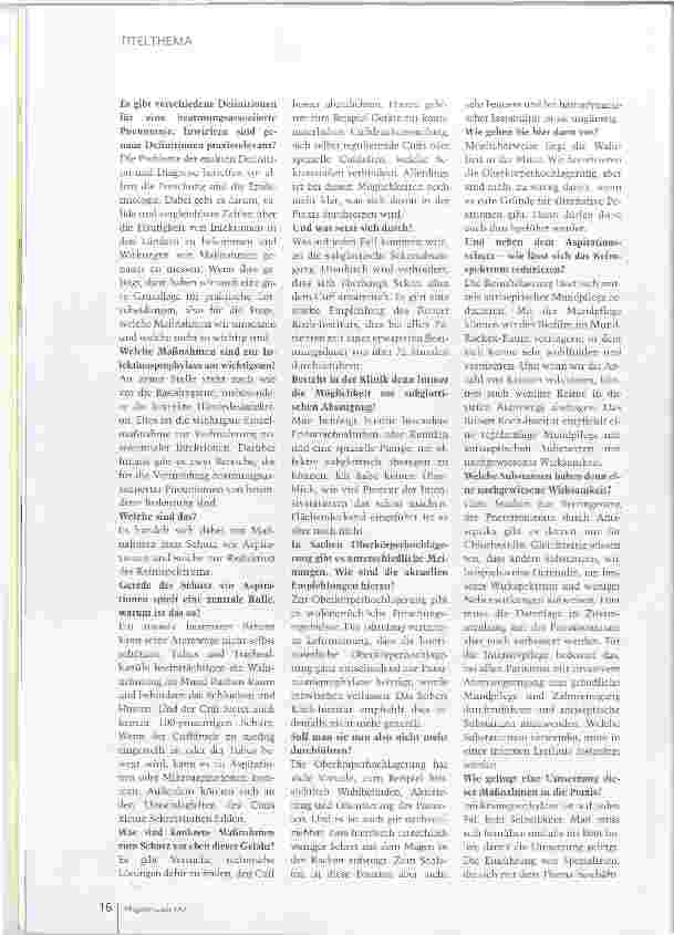 Vorschauseite 3: Am wichtigsten ist die Basishygiene