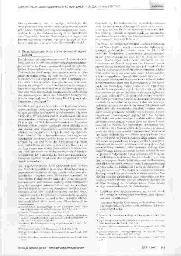 Vorschauseite 3: Leistungsbewertung 4.0 oder zurück in die Zukunft des §18 TVöD