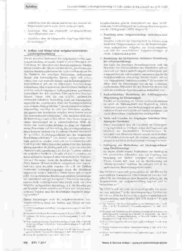 Vorschauseite 4: Leistungsbewertung 4.0 oder zurück in die Zukunft des §18 TVöD