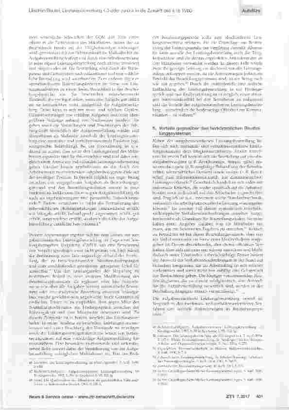 Vorschauseite 5: Leistungsbewertung 4.0 oder zurück in die Zukunft des §18 TVöD