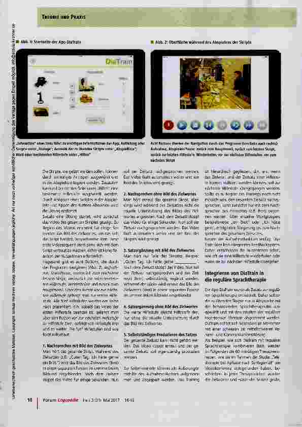Vorschauseite 3: Die App DiaTrain - ein videobasiertes Skripttraining