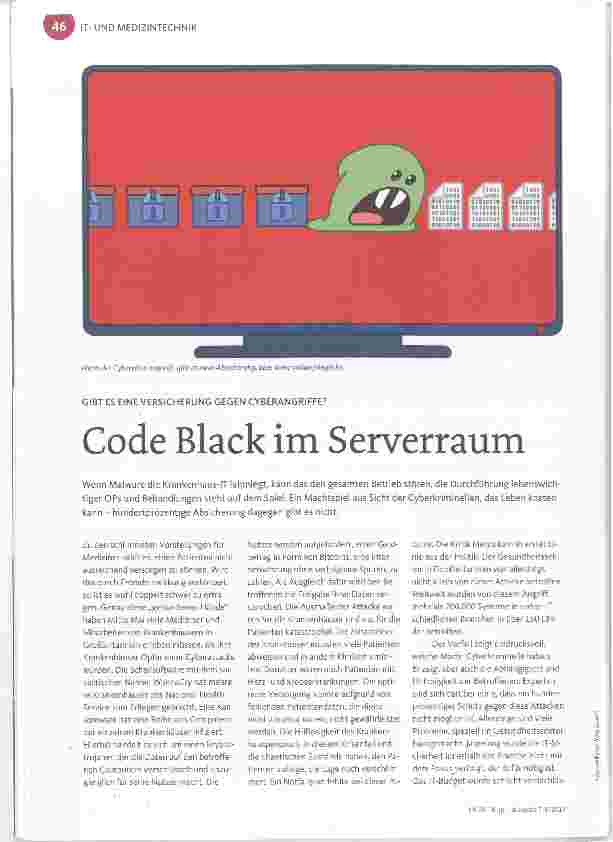Vorschauseite 1: Code Black im Serverraum