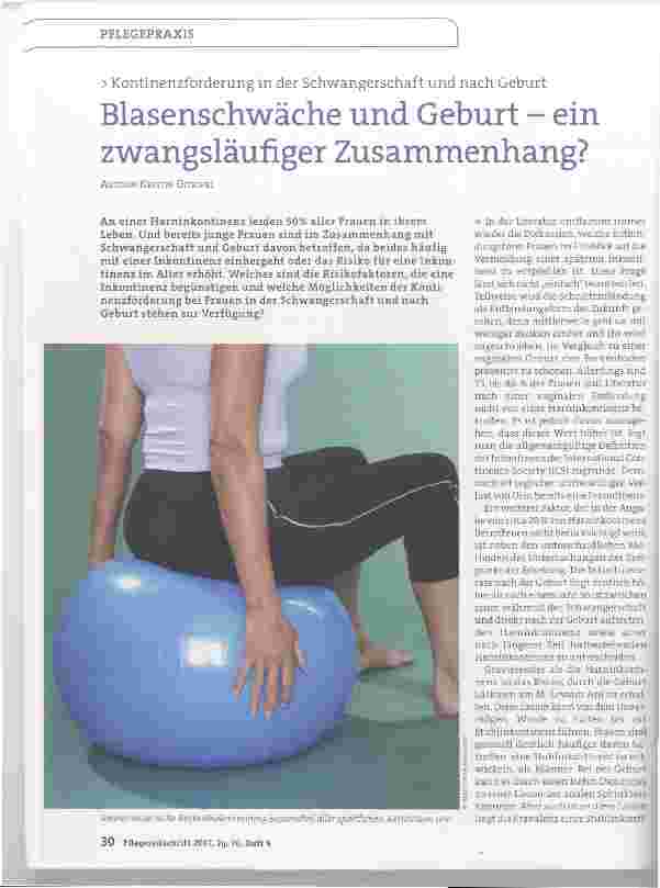 Vorschauseite 1: Blasenschwäche und Geburt ein zwangsläufiger Zusammenhang?
