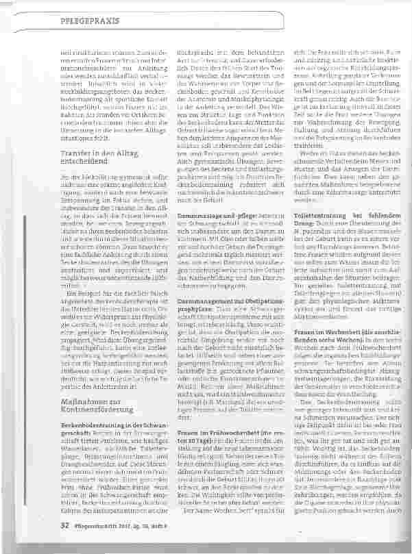 Vorschauseite 3: Blasenschwäche und Geburt ein zwangsläufiger Zusammenhang?