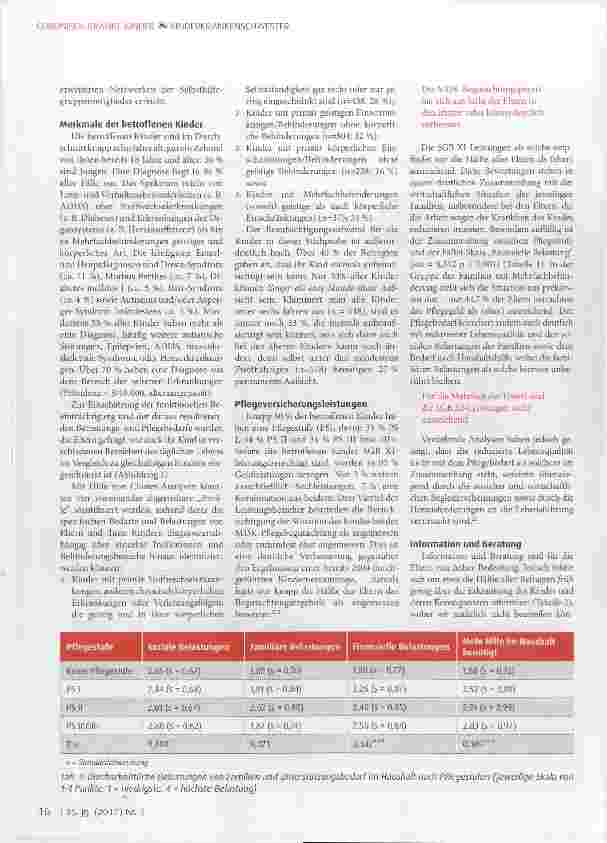 Vorschauseite 3: Gesundheitliche Versorgung und sozioökonomische Situation von Familien mit chronisch erkrankten und behinderten Kindern