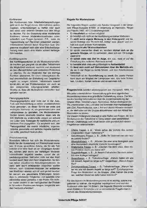 Vorschauseite 5: Methodische Schwerpunkte im Unterrichtskonzept „Entscheidungen im Rahmen der Organspende begründet treffen“