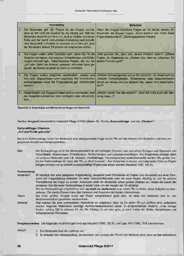 Vorschauseite 6: Methodische Schwerpunkte im Unterrichtskonzept „Entscheidungen im Rahmen der Organspende begründet treffen“