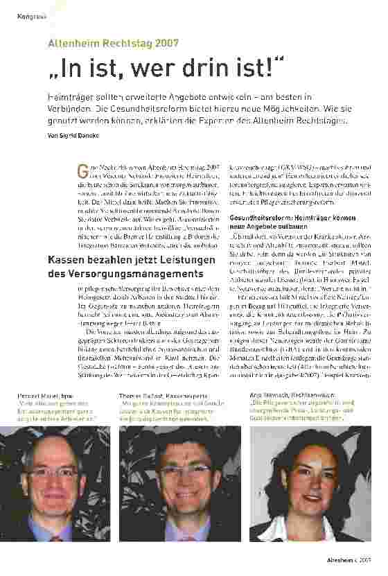 Vorschauseite 1: In ist, wer drin ist!