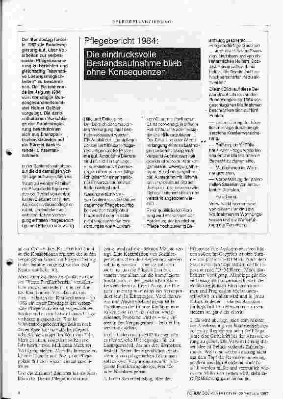 Vorschauseite 5: Wo Galopp die richtige Gangart wäre Pflegepolitik im Schneckentempo