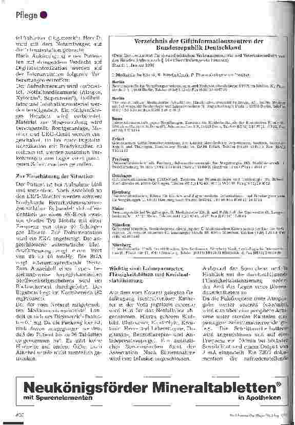 Vorschauseite 5: Die meisten Vergiftungen entstehen in suizidaler Absicht Maßnahmen bei einer Intoxikation