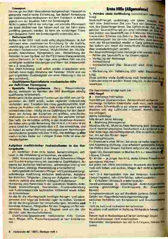 Vorschauseite 2: Organisation und Maßnahmen der Erste Hilfe bei Notfällen und die Aufgaben mittlerer medizinische Fachkräfte bis zum Eintreffen der SMH