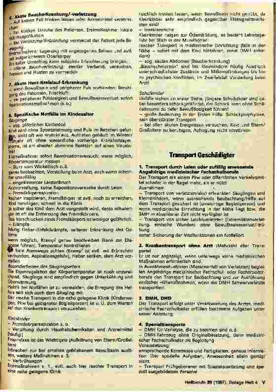 Vorschauseite 5: Organisation und Maßnahmen der Erste Hilfe bei Notfällen und die Aufgaben mittlerer medizinische Fachkräfte bis zum Eintreffen der SMH