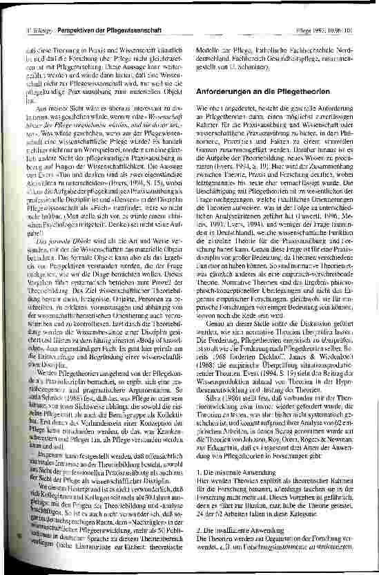 Vorschauseite 2: Perspektiven der Pflegewissenschaft Theoriebildung in einer Praxisdisziplin