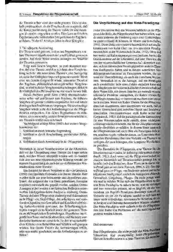 Vorschauseite 3: Perspektiven der Pflegewissenschaft Theoriebildung in einer Praxisdisziplin