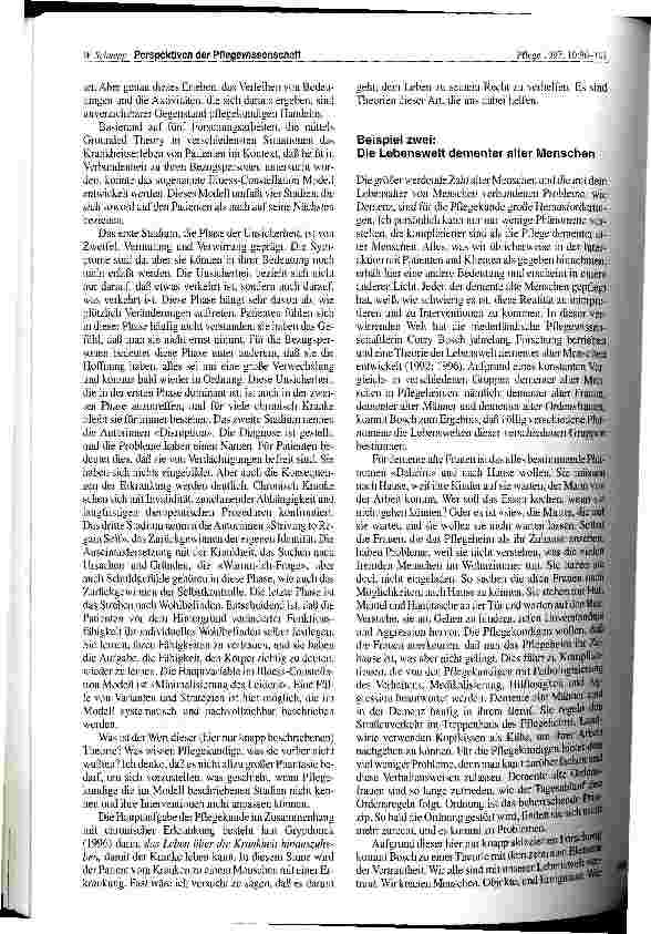 Vorschauseite 5: Perspektiven der Pflegewissenschaft Theoriebildung in einer Praxisdisziplin